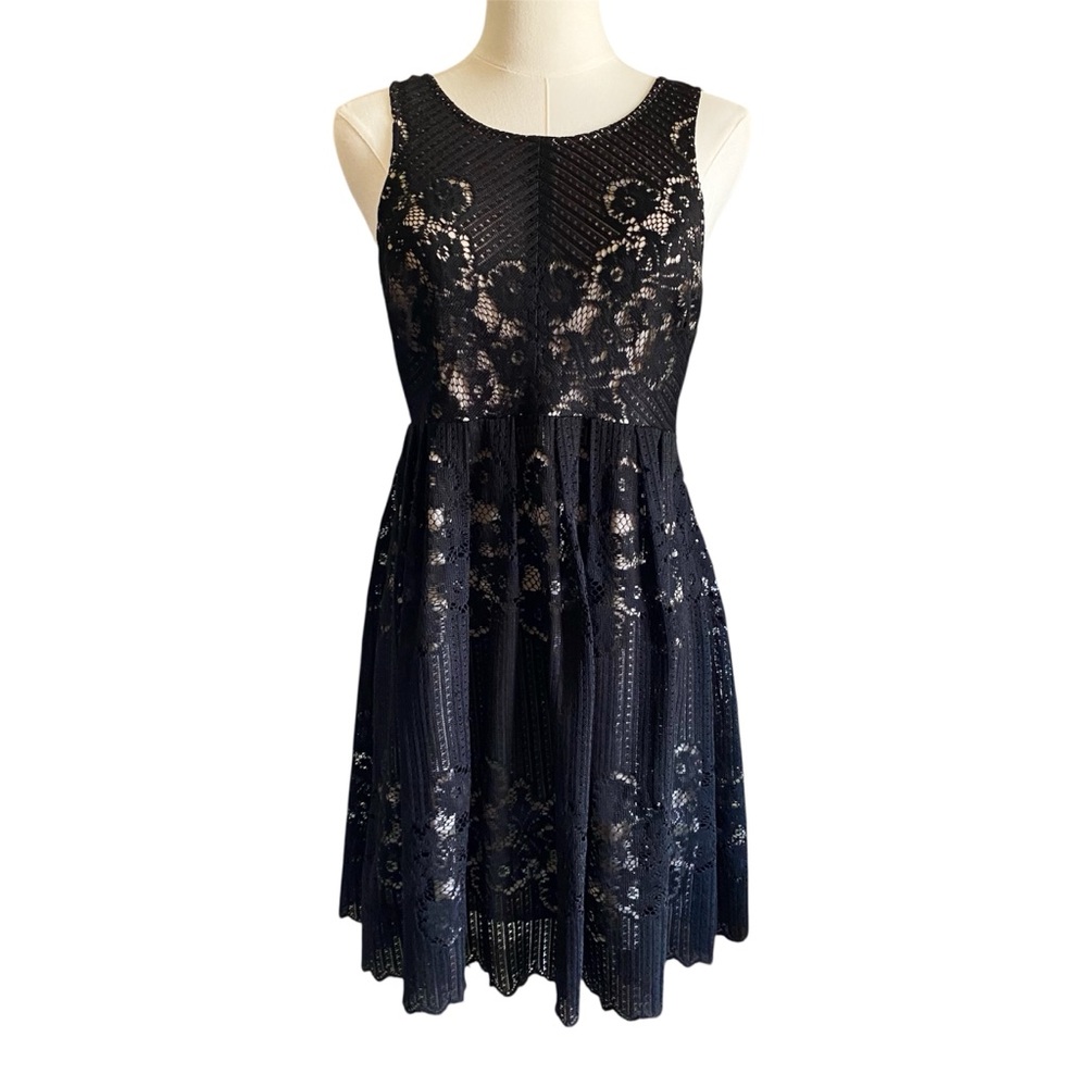 Free People Backless Lace Mini Dress